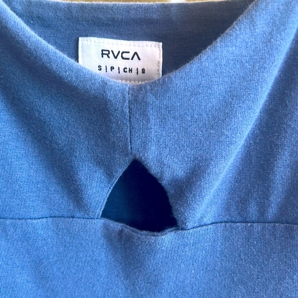 NWOT - sexy, soft, stretchy RCVA mini in beautiful shade of blue - Picture 3 of 4